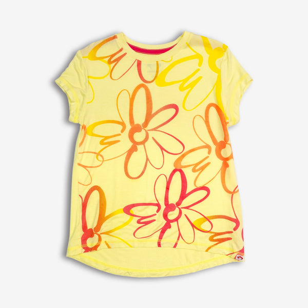 Appaman Best Quality Kids Clothing girls tops Circle Tee | Multicolor Daisy