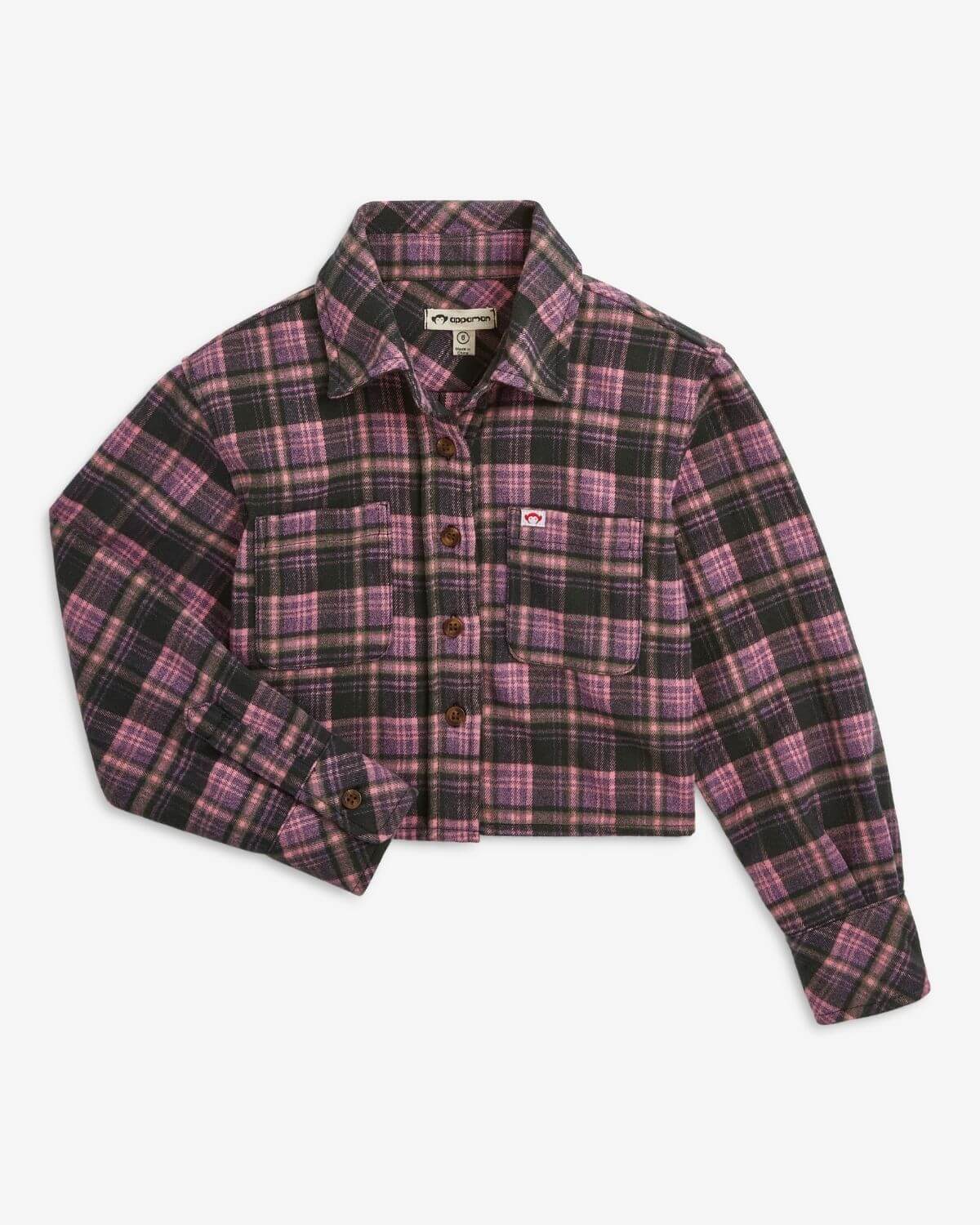 Girls Cropped Flannel Shirt | Appaman