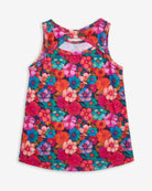 Bright and vibrant Summer Bloom Floral Tank Top for kids, perfect blend of style and comfort for sunny adventures.