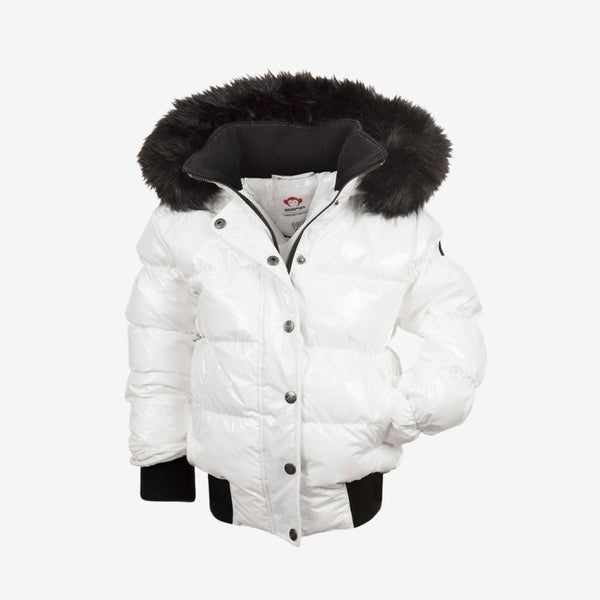 Appaman Best Quality Kids Clothing Girls Winter Coats Kyla Puffer Coat | Shiny White