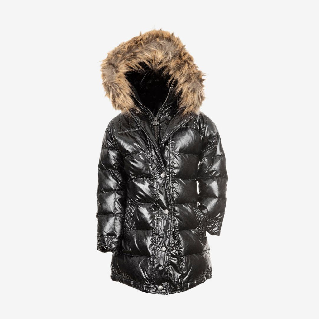 Appaman Best Quality Kids Clothing Girls Winter Coats Long Down Coat | Sparkle Blacks