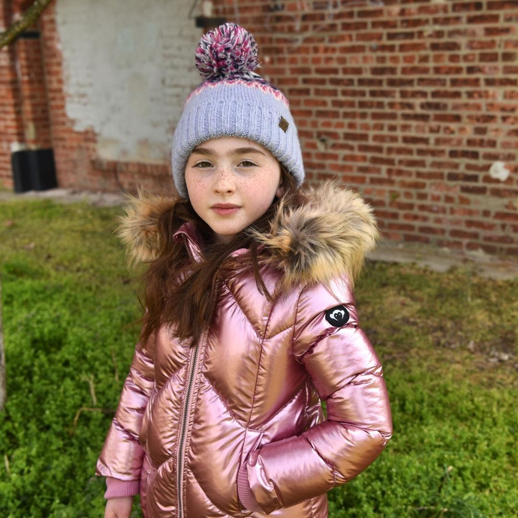 Appaman Best Quality Kids Clothing Girls Winter Coats Nova Long Coat | Metallic Pink