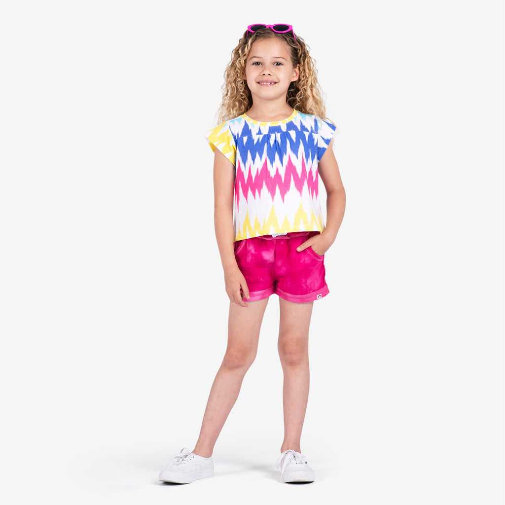 Appaman Best Quality Kids Clothing Majorca Shorts | Fuchsia Marble