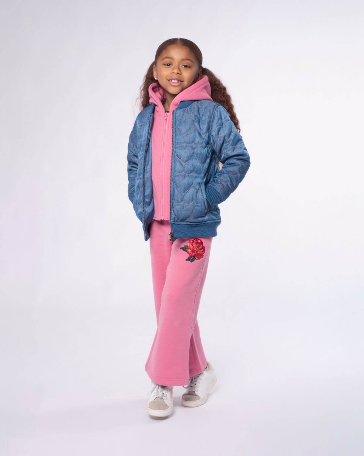 Girls Blue Bomber Jacket Appaman