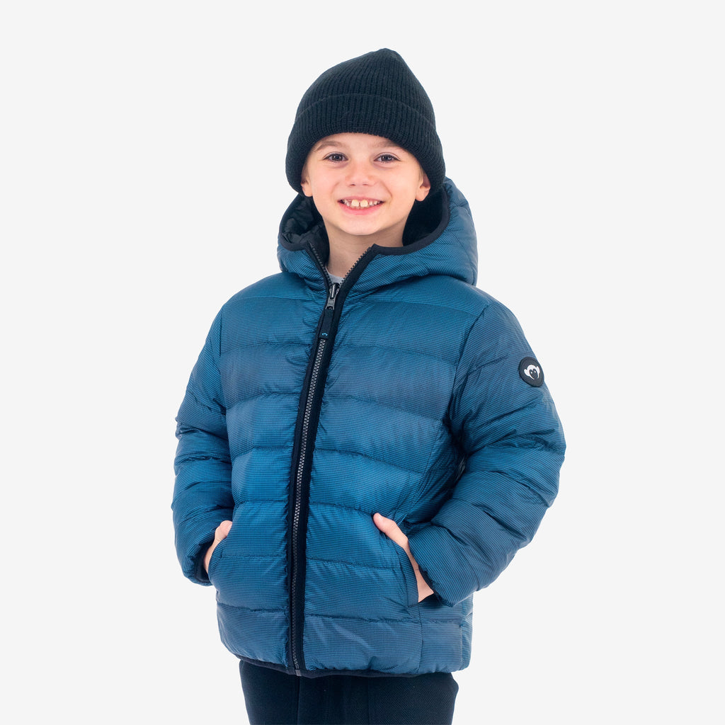 Appaman Best Quality Kids Clothing Reversible Puffer | Blue Wave
