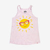 Appaman Best Quality Kids Clothing Tops Happy Sun Twisted Strap Tank | Pink Slub