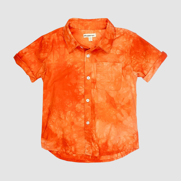 Appaman Best Quality Kids Clothing Tops Playa Shirt | Tangerine Tango