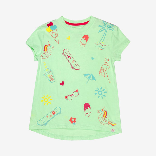Appaman Best Quality Kids Clothing Tops Summer Love Circle Tee | Mint
