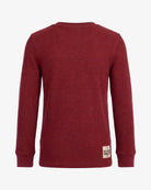 Dark Cherry Craftsman Thermal Henley — back