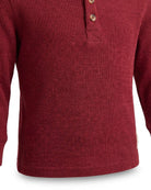 Dark Cherry Craftsman Thermal Henley — detail2