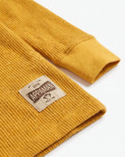 Mustard Craftsman Thermal Henley — detail2