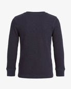 Navy Blue Craftsman Thermal Henley — back