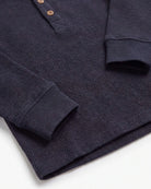 Navy Blue Craftsman Thermal Henley — detail2