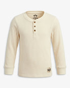 Winter White Craftsman Thermal Henley — front