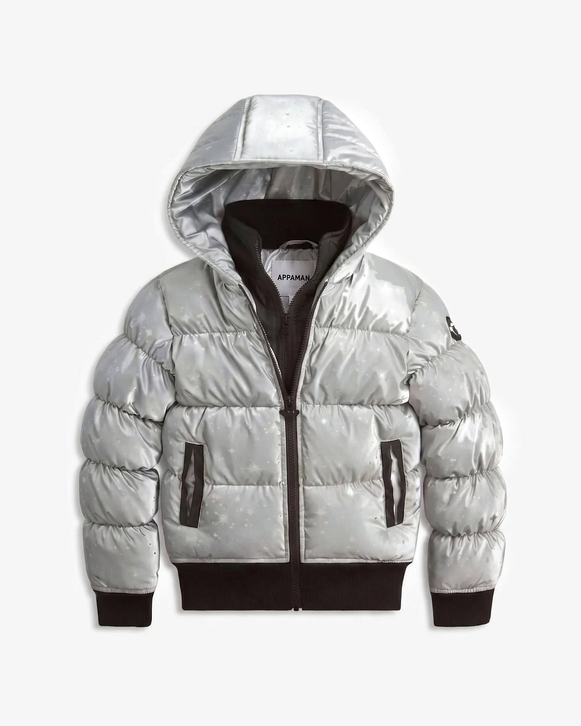 Silver Illusion Flurry Coat — front