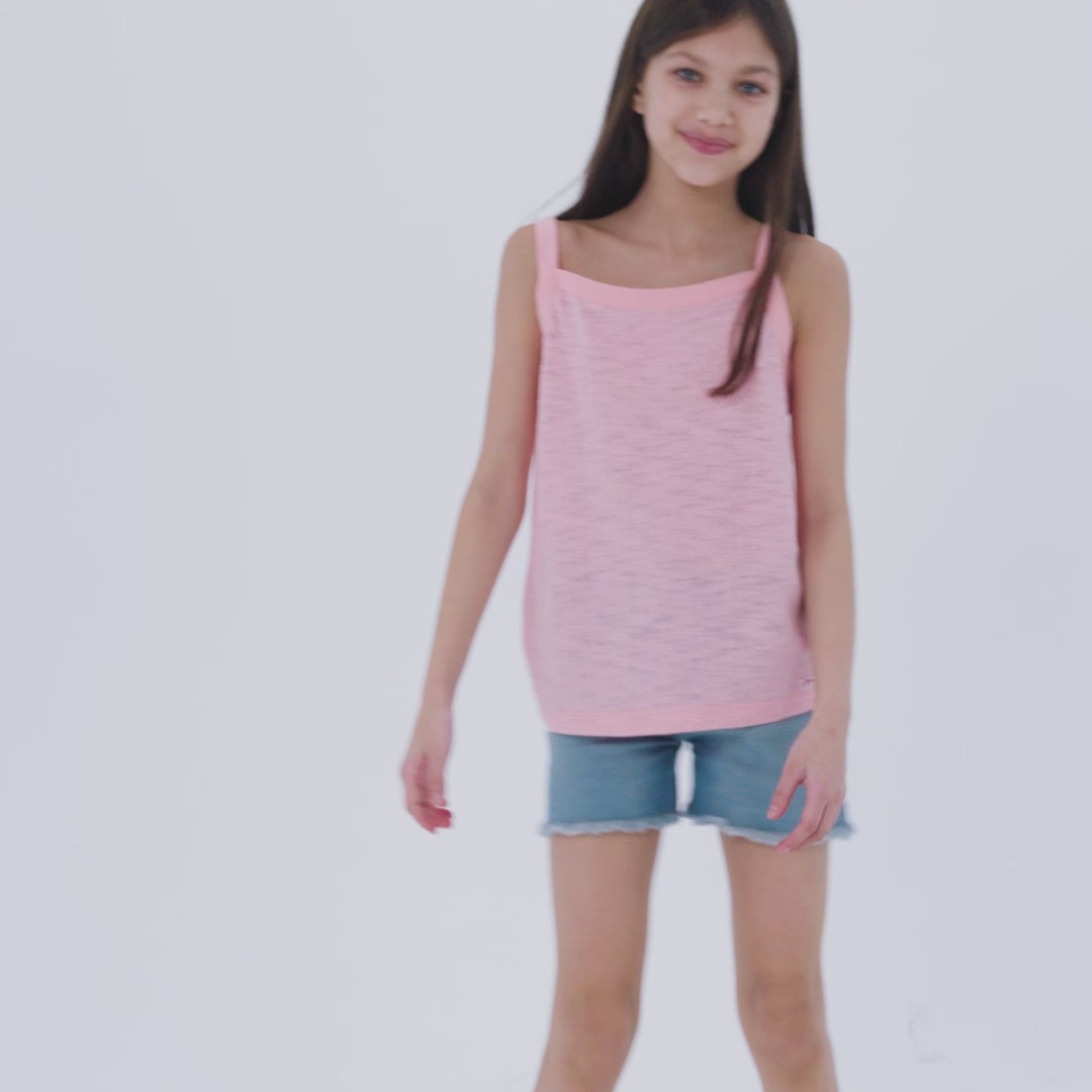 Girls Tank Tops | Pink Bow Tank | Appaman