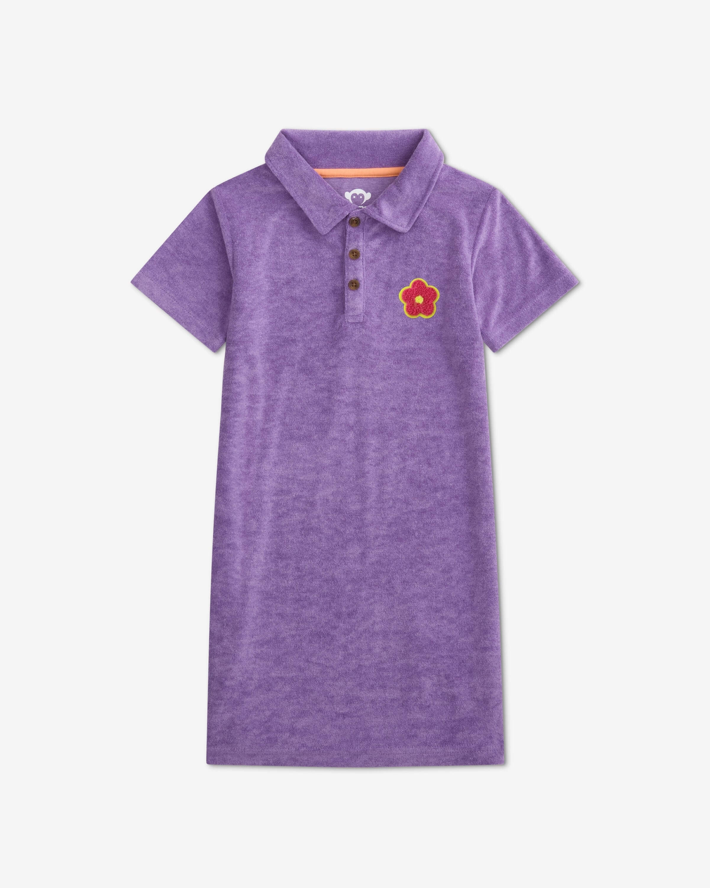 Girls Terry Dress In Purple