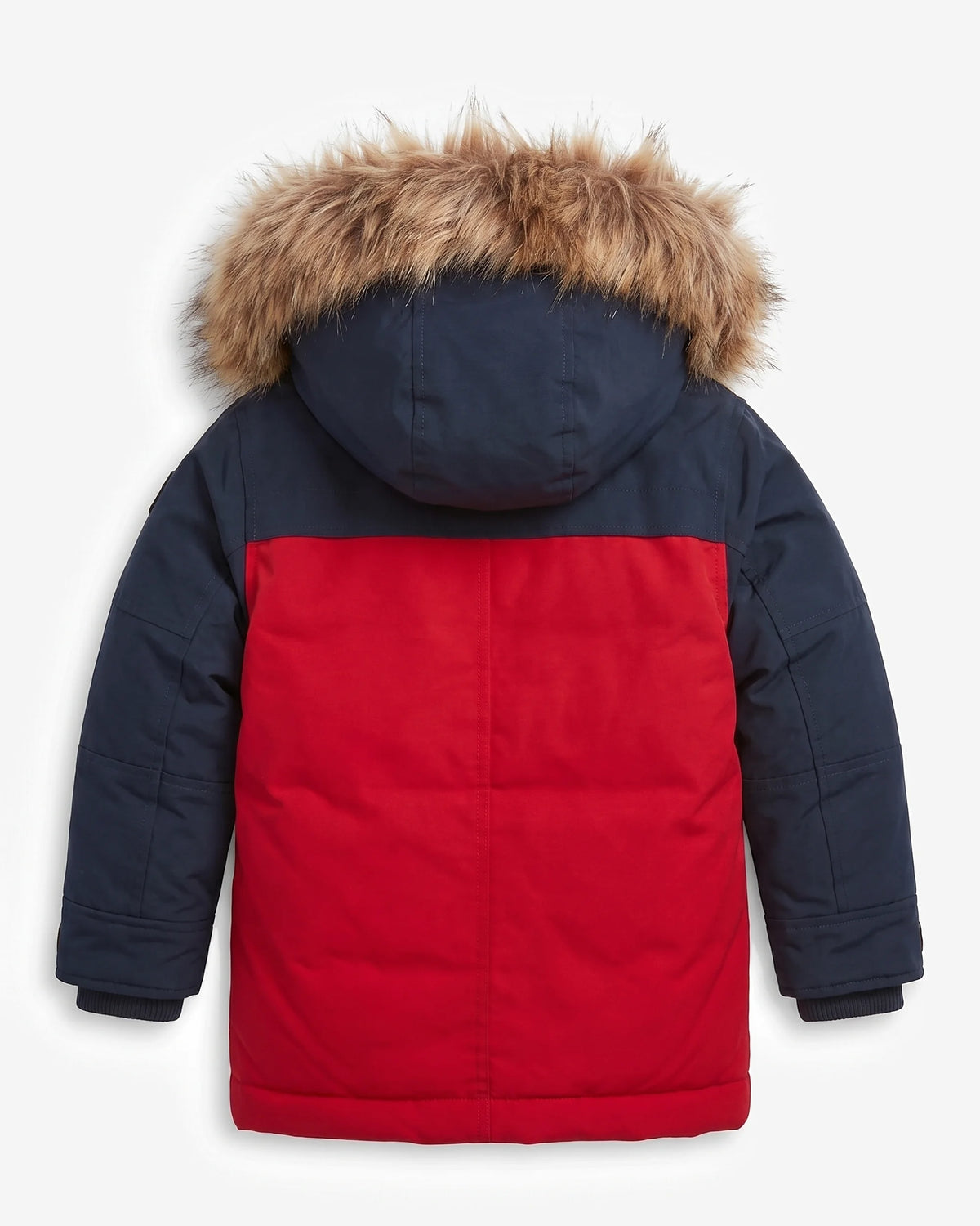 Navy Crimson Denali Down Coat — back