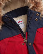Navy Crimson Denali Down Coat — detail1