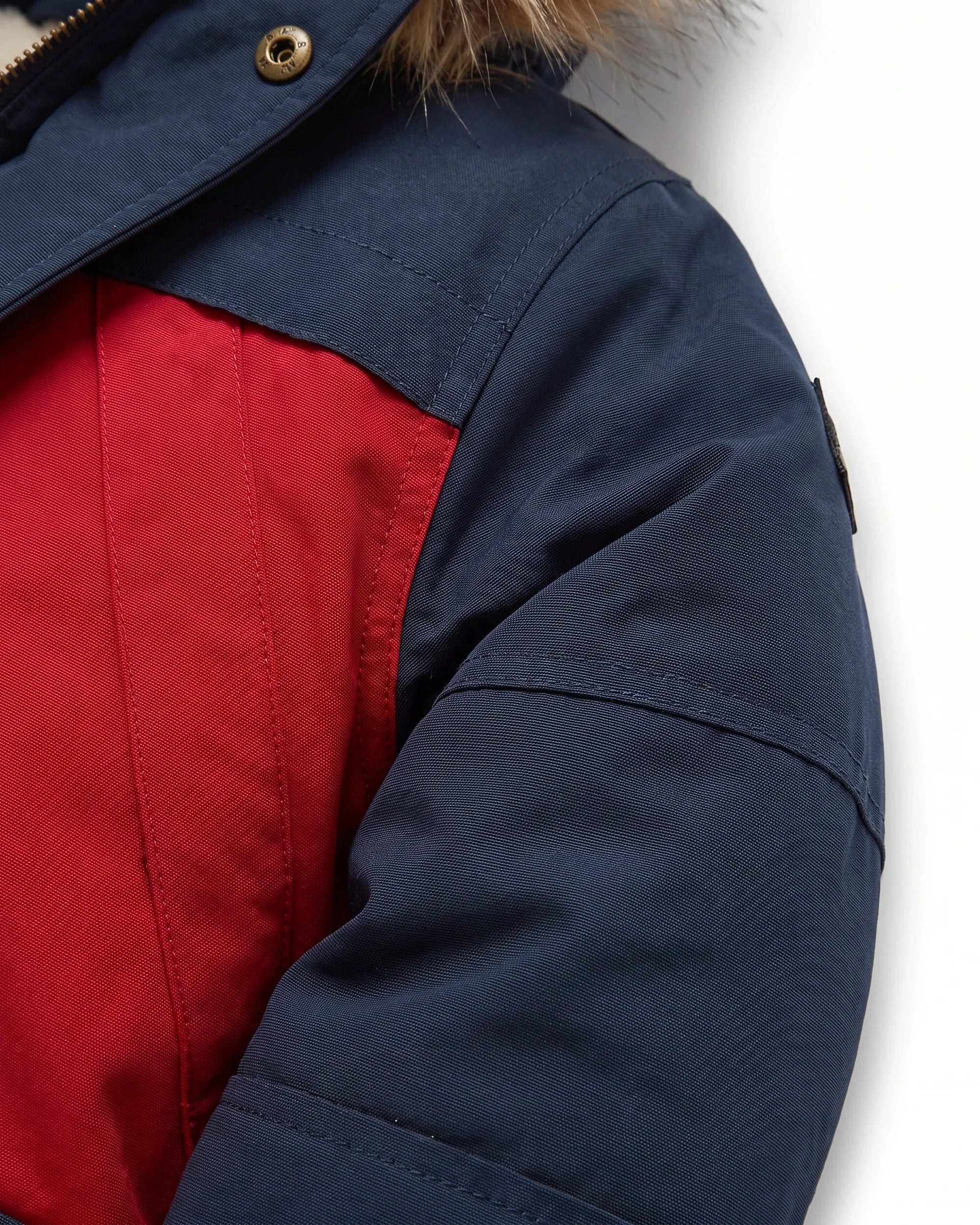 Navy Crimson Denali Down Coat — detail2