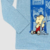 Appaman Best Quality Kids Clothing Collaboration Peanuts Tee | Light Blue Heather