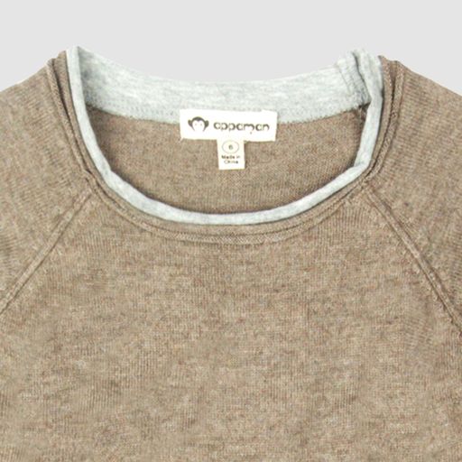 Appaman Best Quality Kids Clothing Jackson Roll Neck Sweater | Driftwood Heather